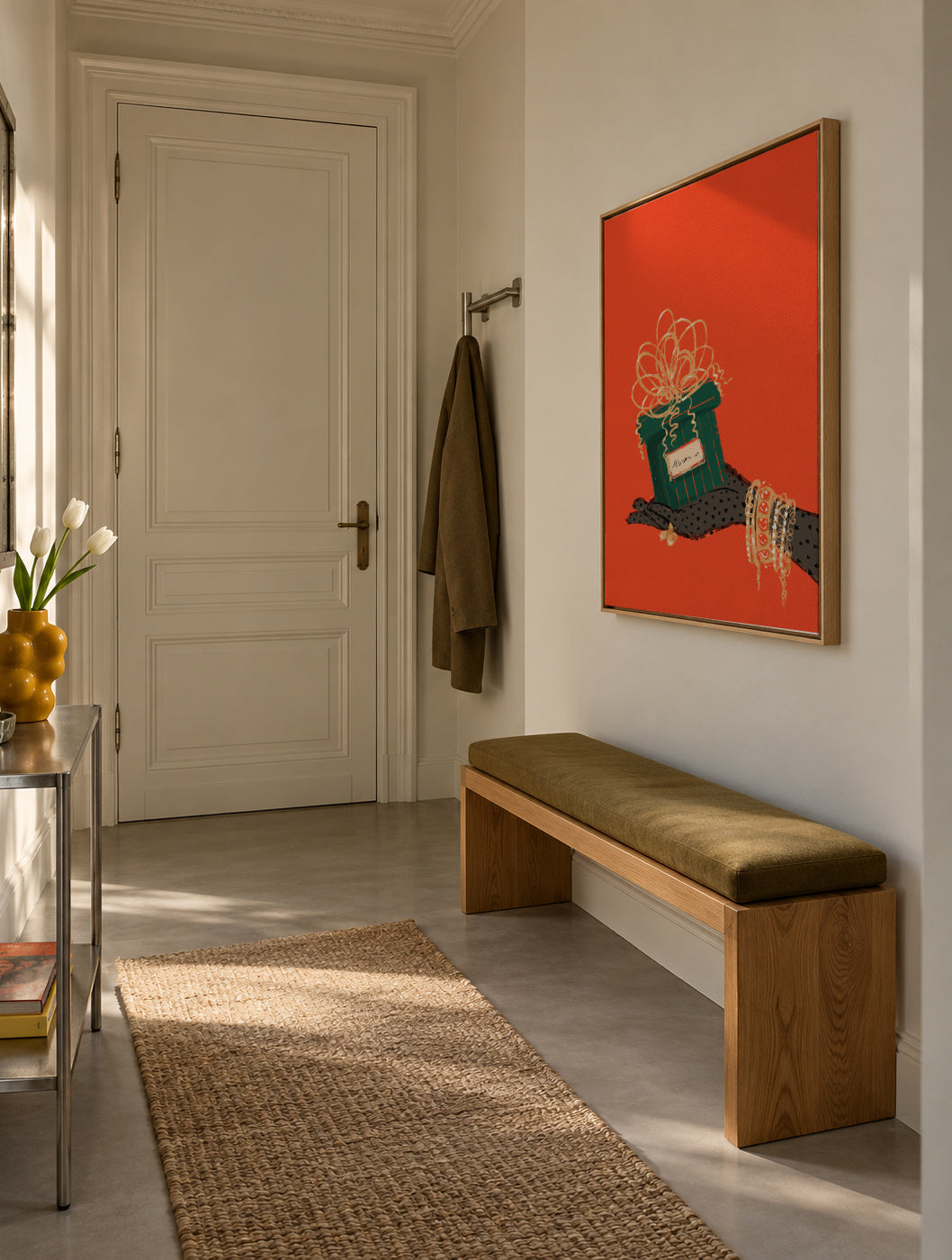 The gift - Framed canvas in an interior