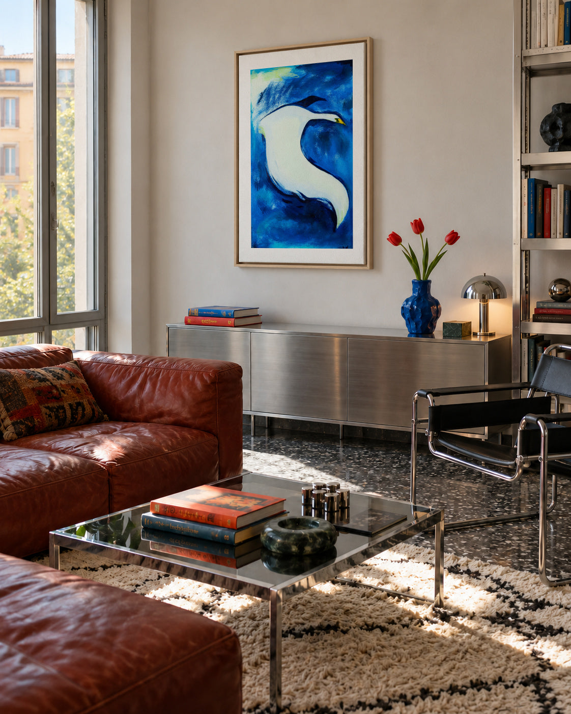 Her - Framed canvas in an interior