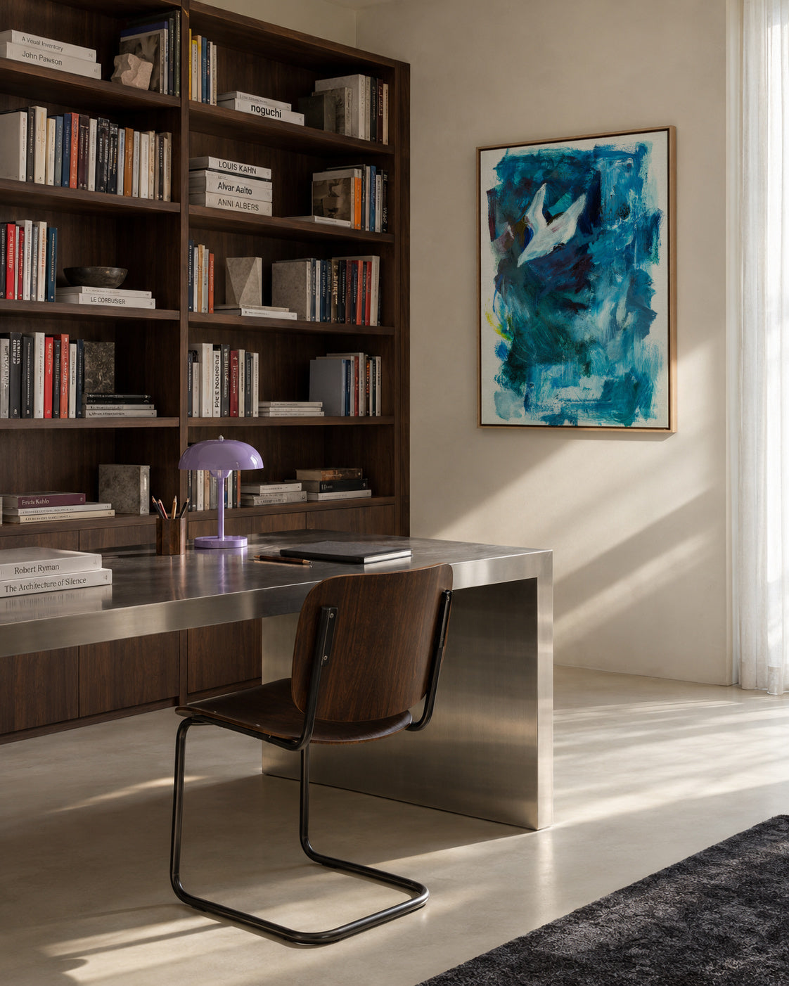 Fly - Framed canvas in an interior