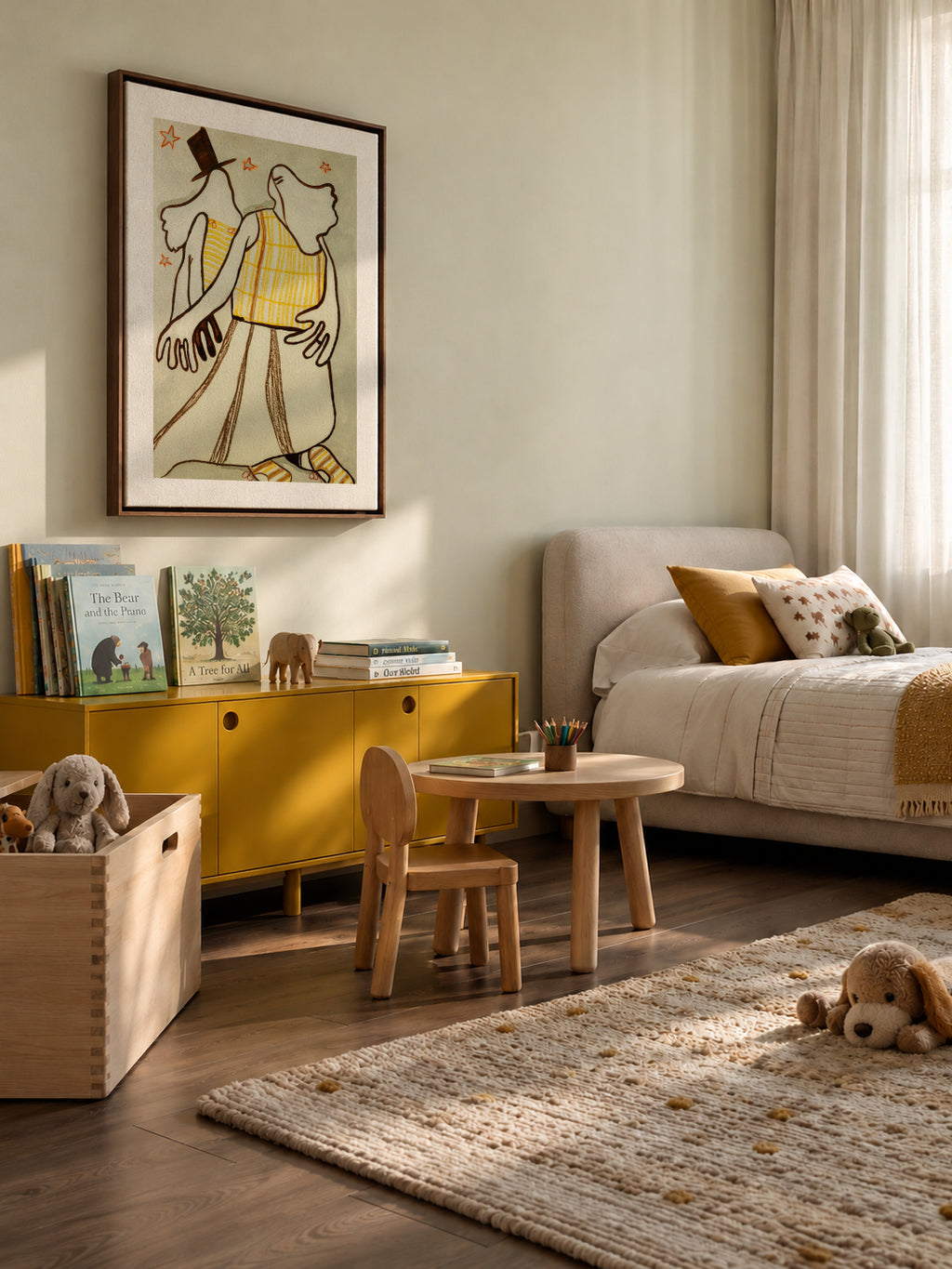 Dancin' - Framed canvas in an interior
