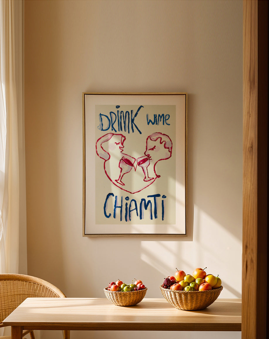 Chiamti - Framed canvas in an interior
