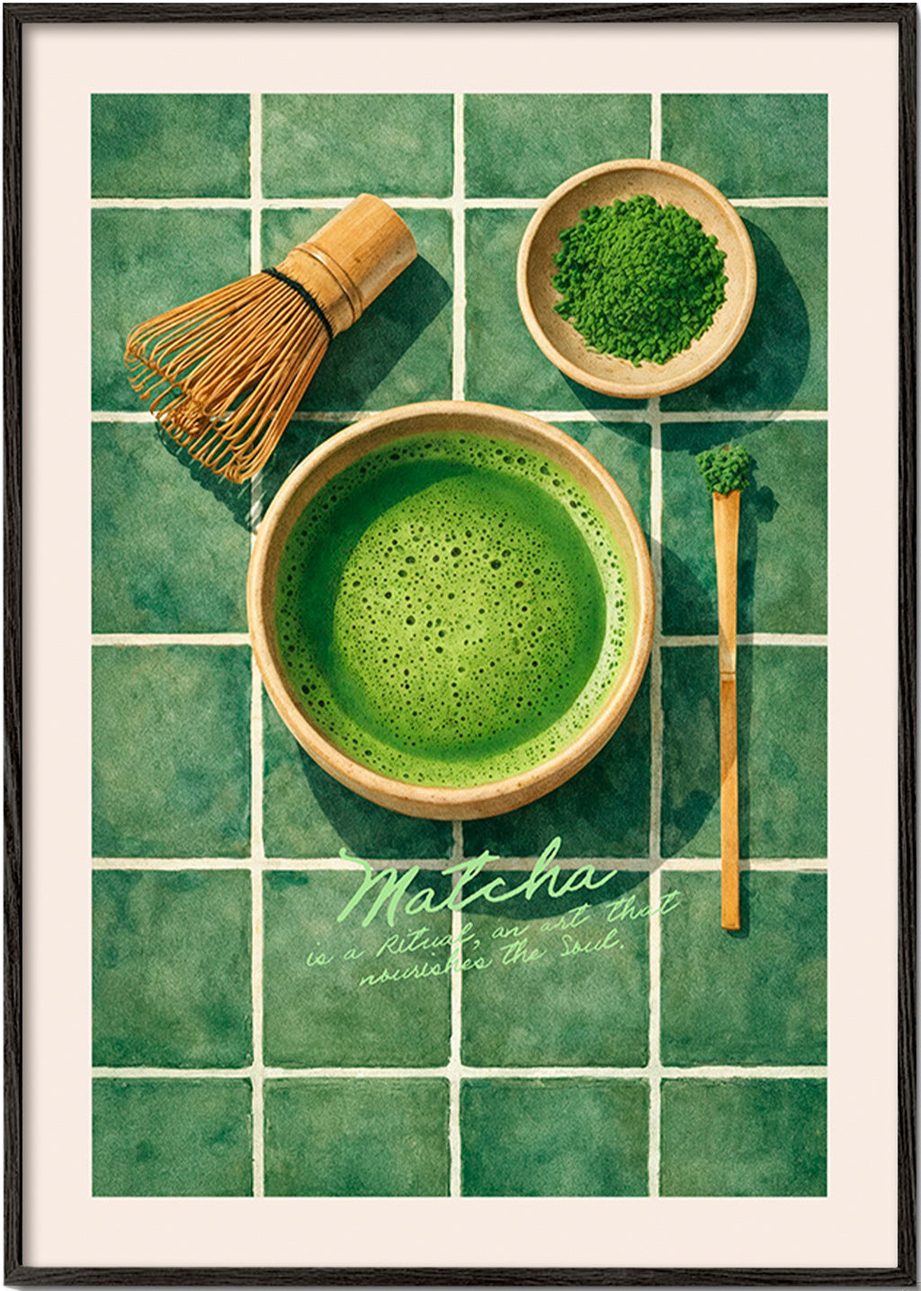 Keuken kunst: Matcha en keukengerei
