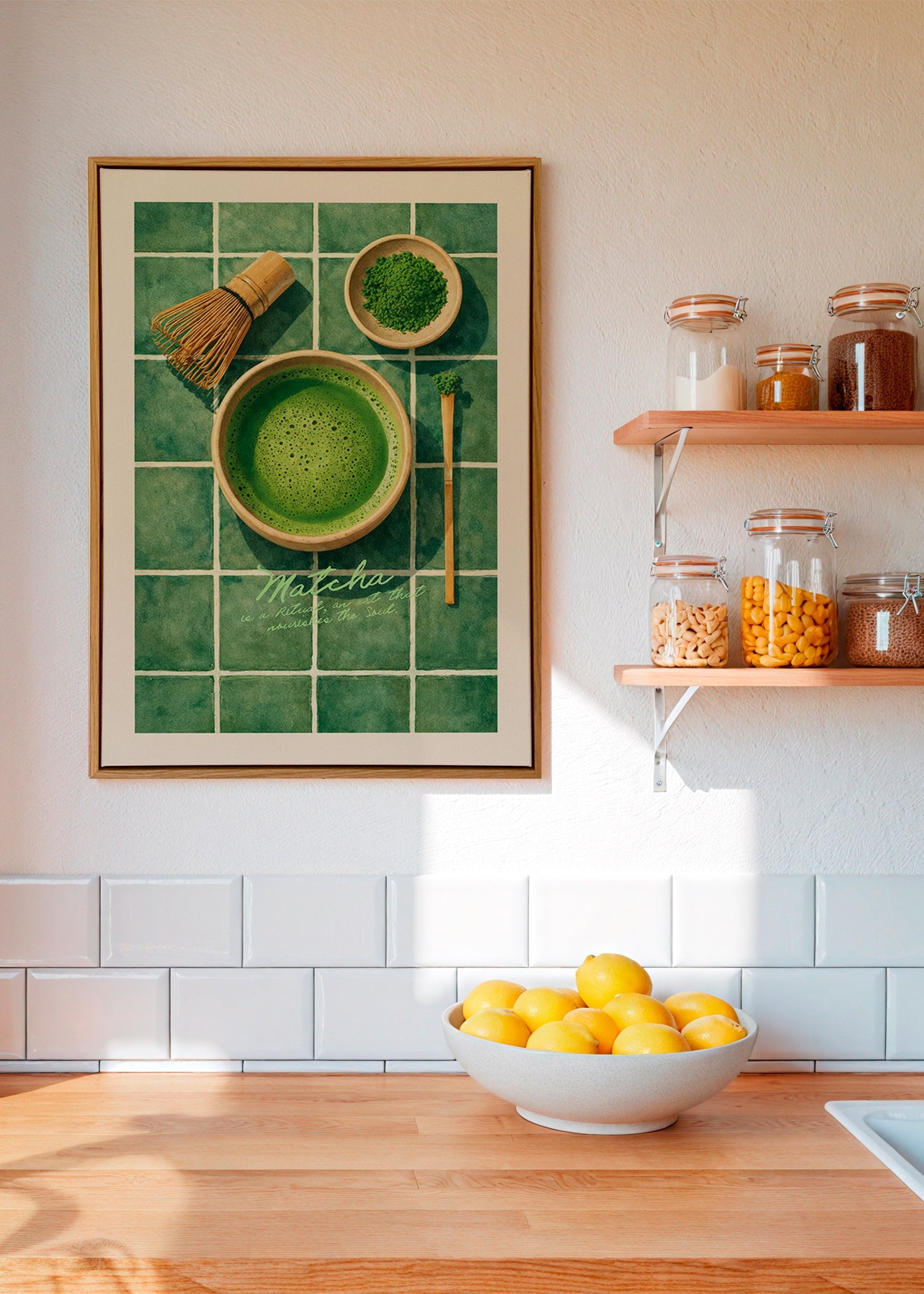 Keuken kunst: Matcha en keukengerei