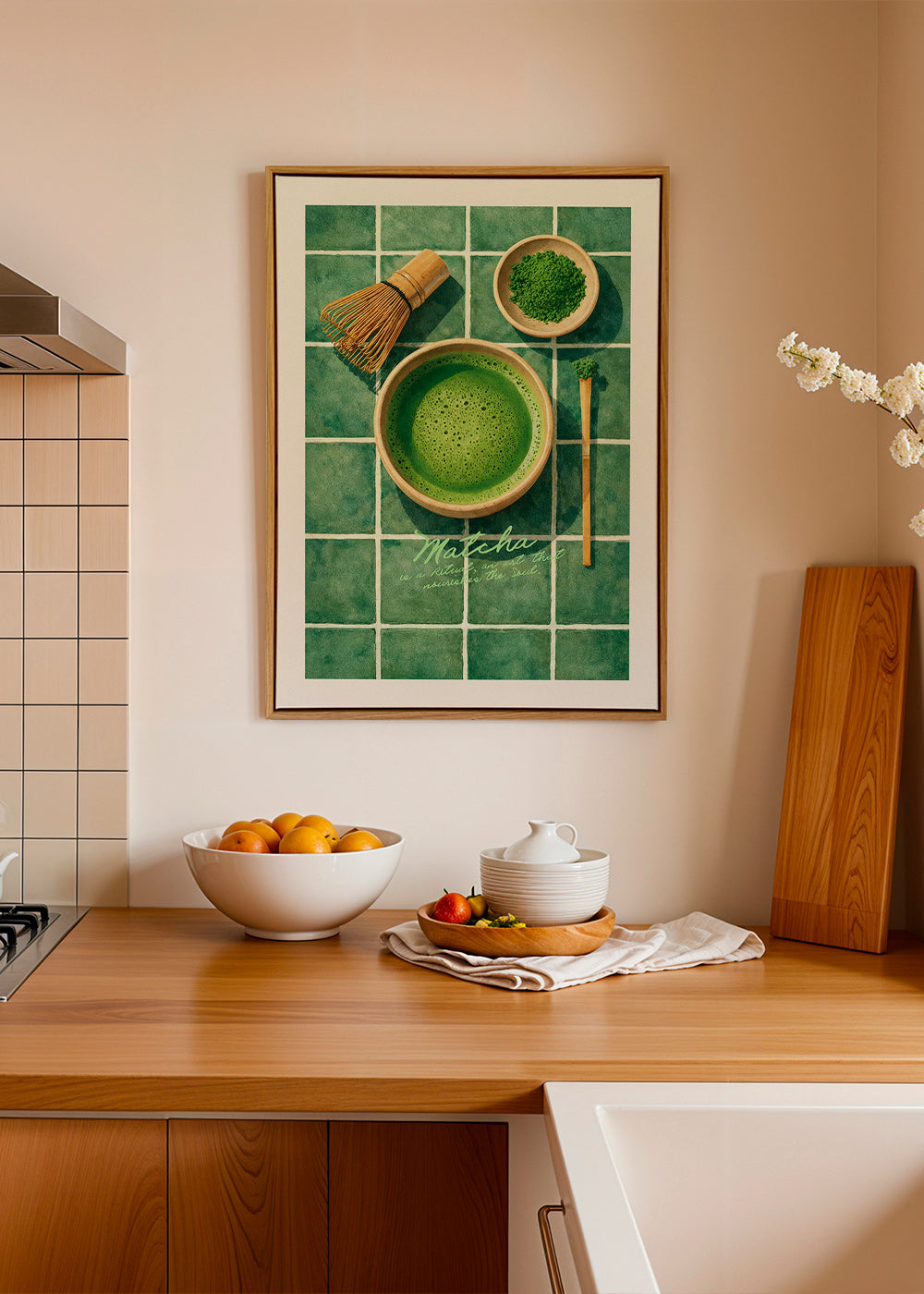 Keuken kunst: Matcha en keukengerei