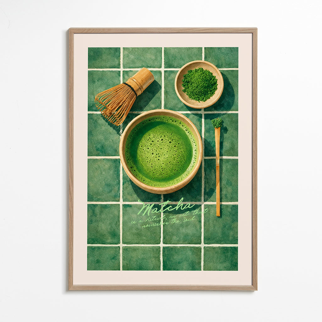 Keuken kunst: Matcha en keukengerei