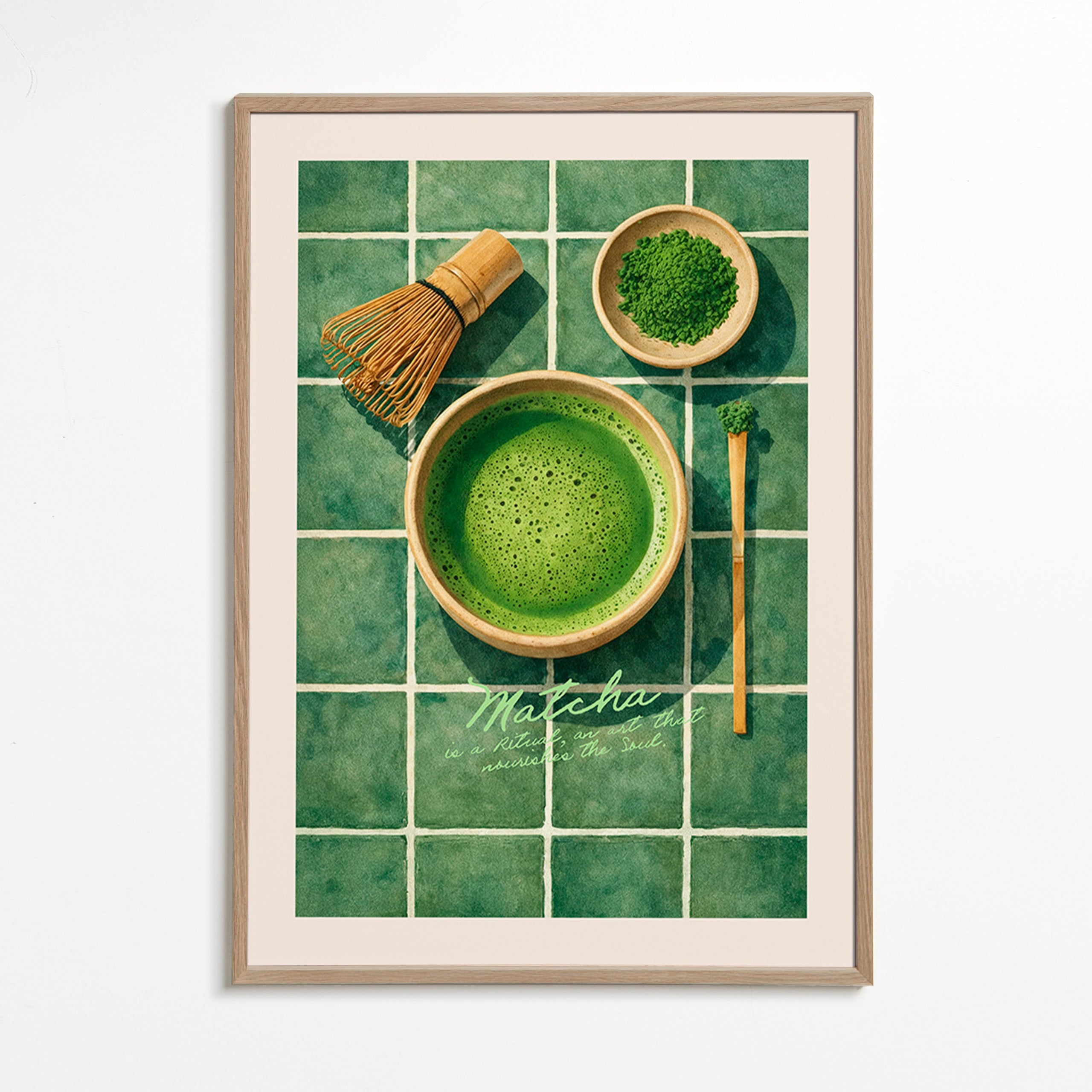 Keuken kunst: Matcha en keukengerei