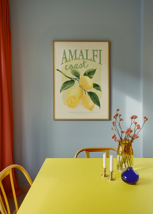 Botanische Amalfi citroen print