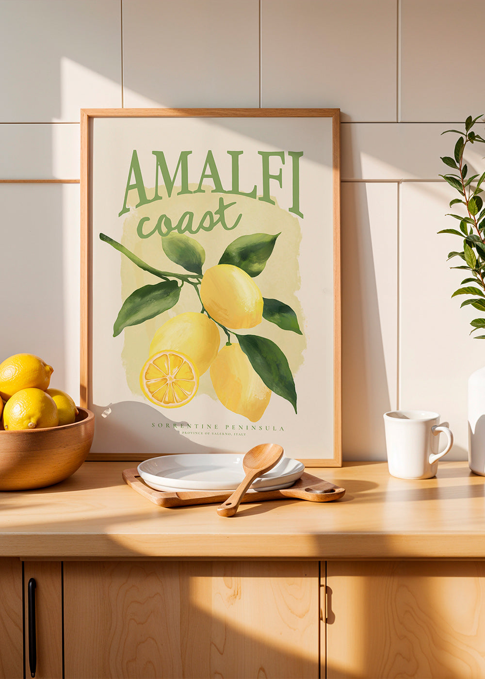 Botanische Amalfi citroen print