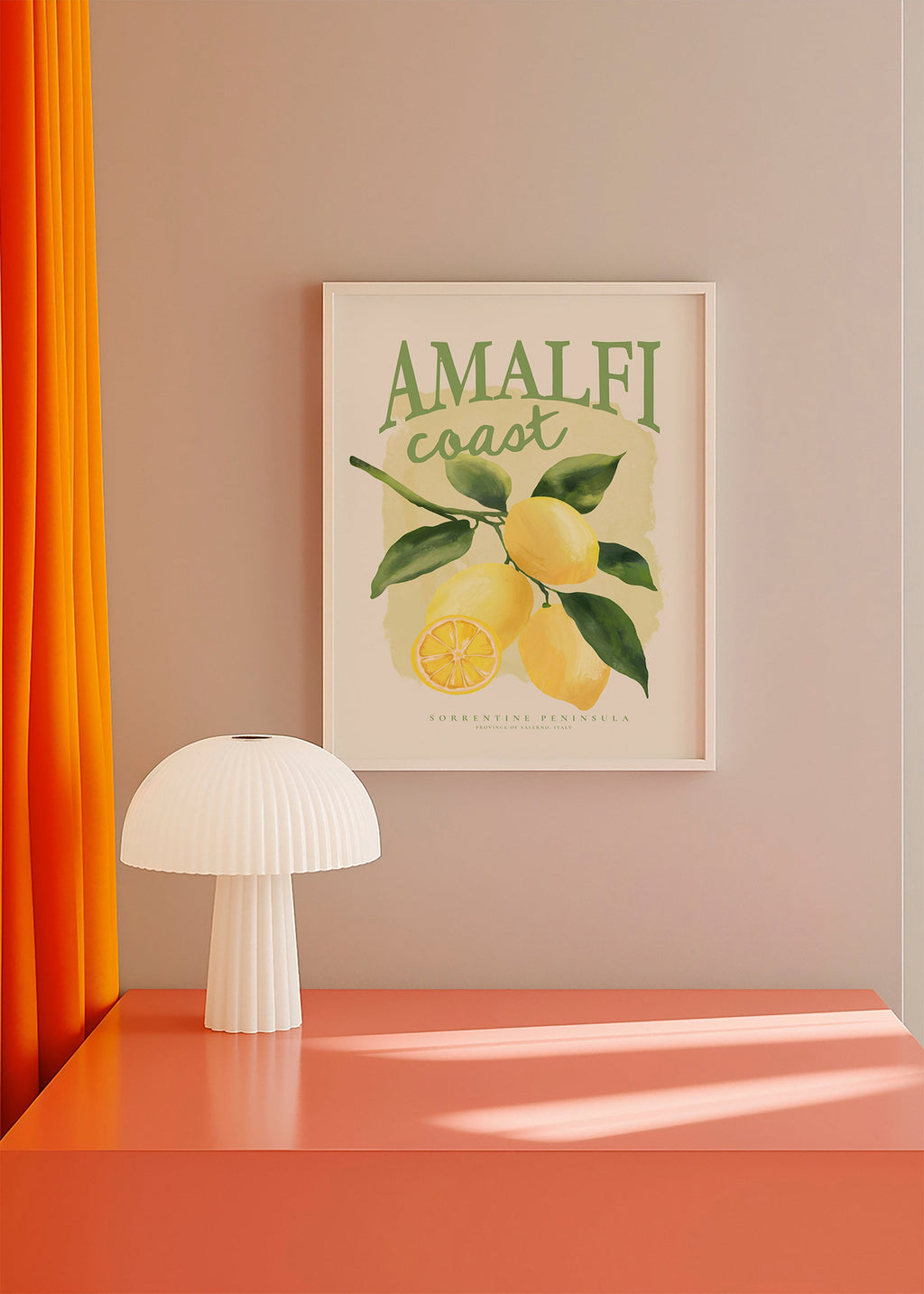 Botanische Amalfi citroen print