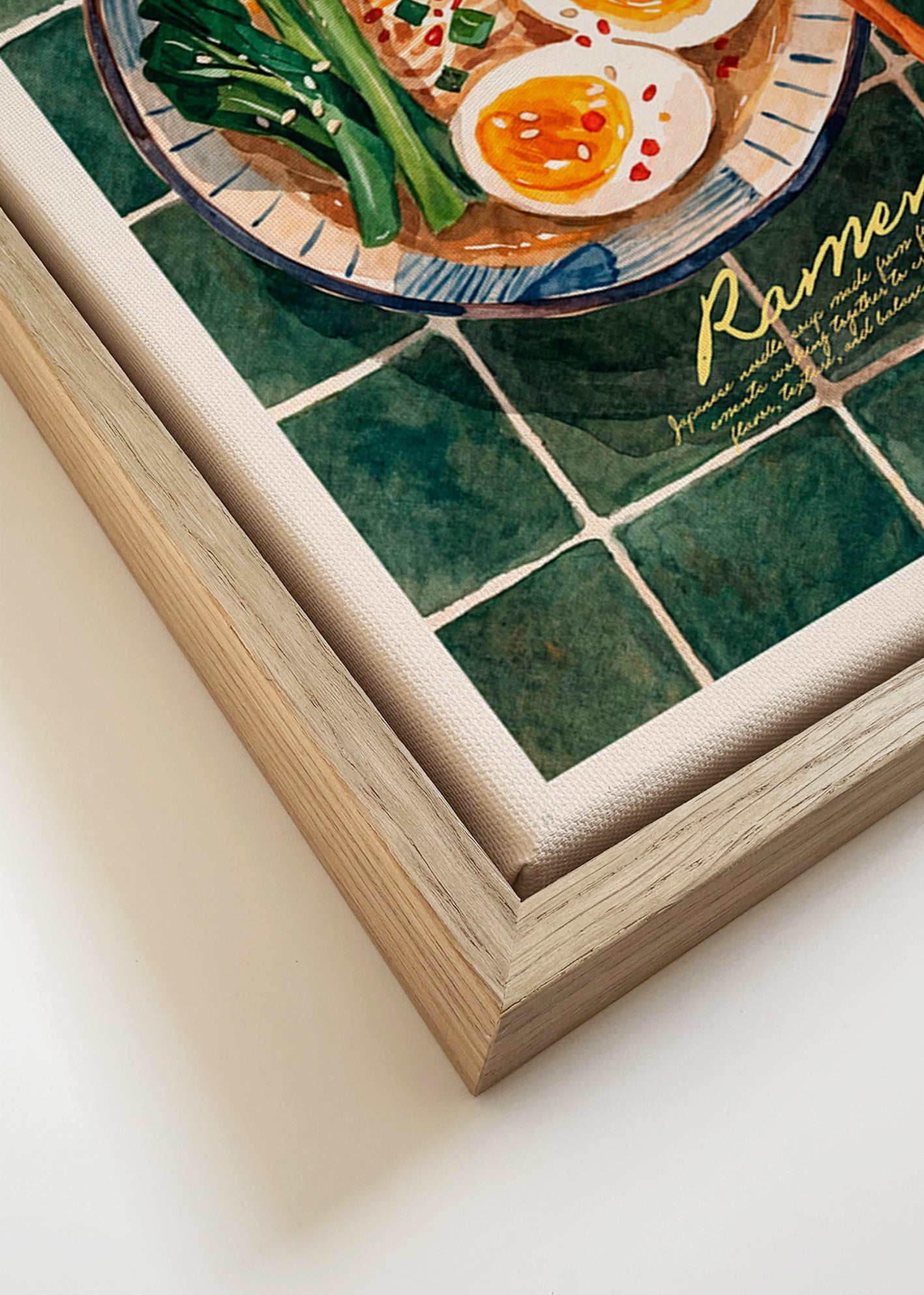 Keuken kunst Ramen aquarel