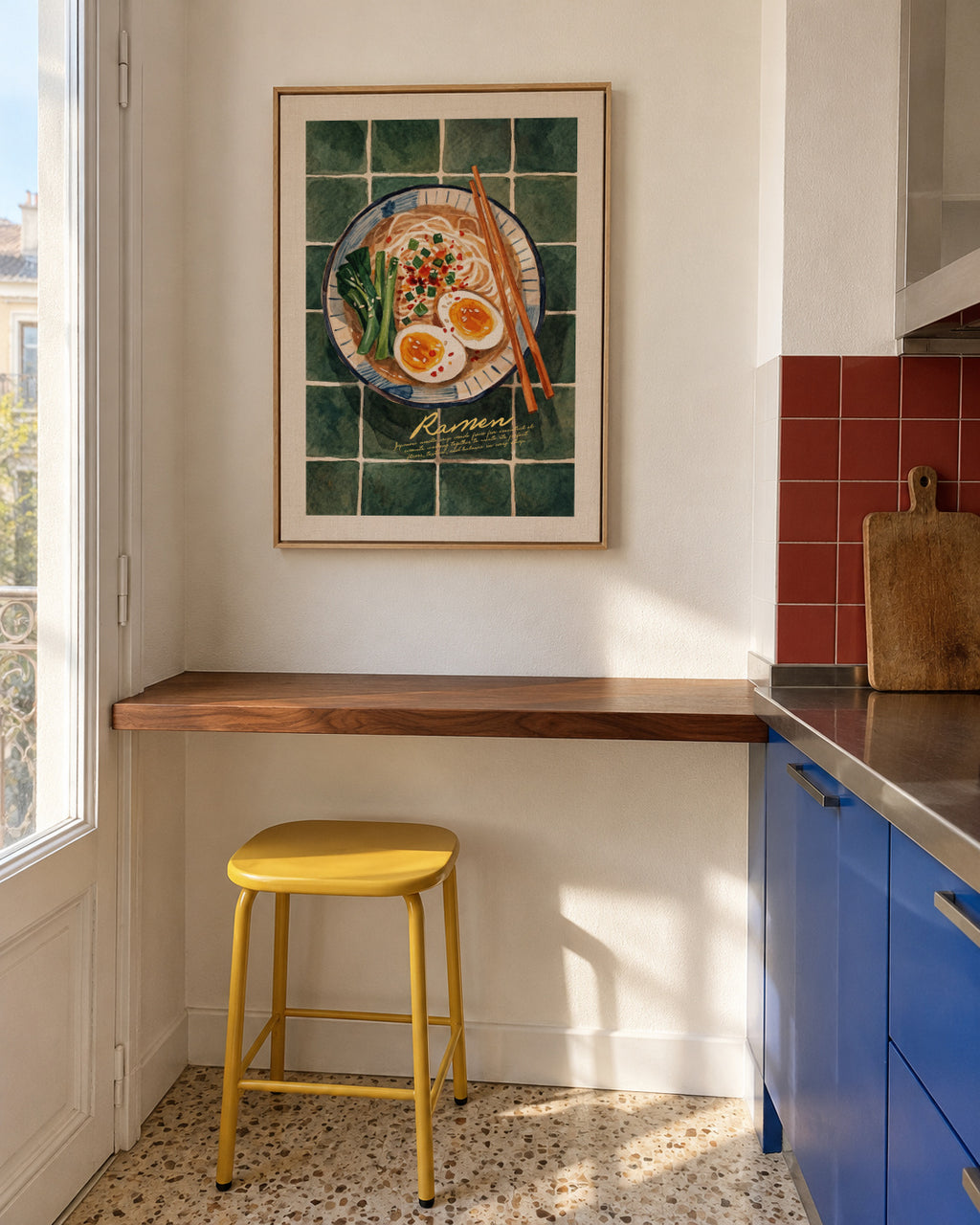 Ramen - Framed canvas in an interior