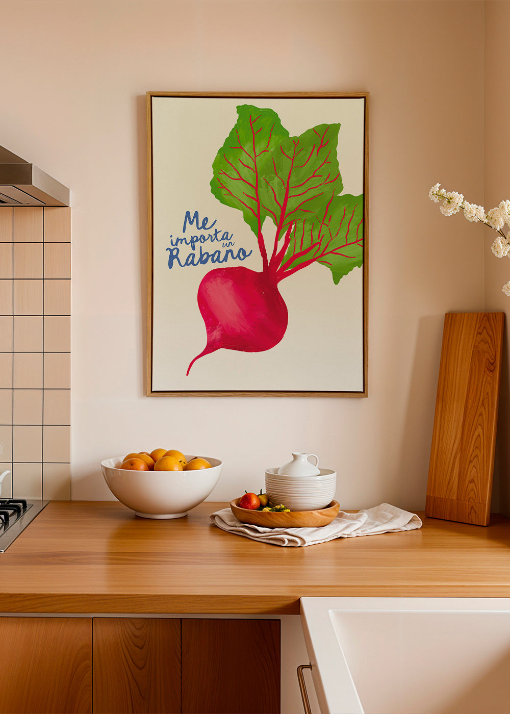 Keuken kunst illustratie van radijs
