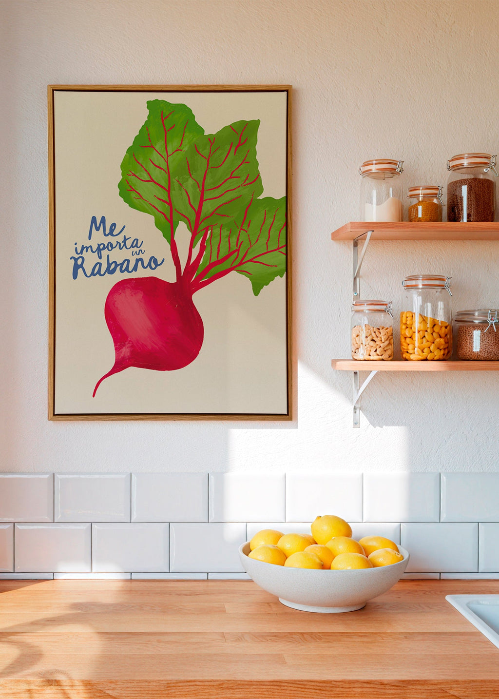 Keuken kunst illustratie van radijs
