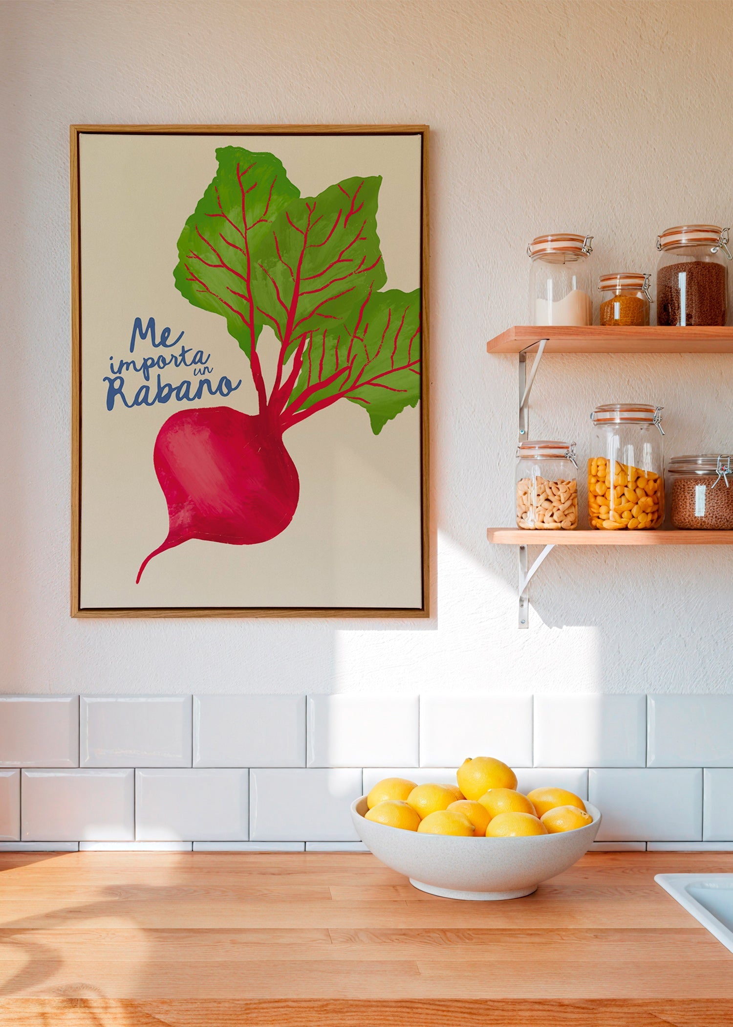 Keuken kunst illustratie van radijs
