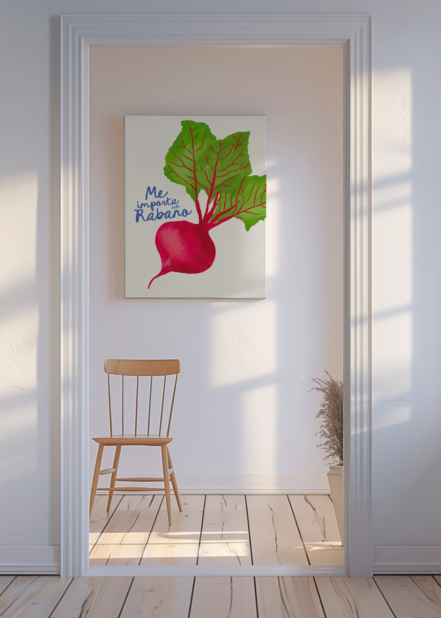 Keuken kunst illustratie van radijs