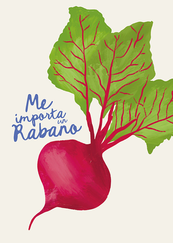 Keuken kunst illustratie van radijs