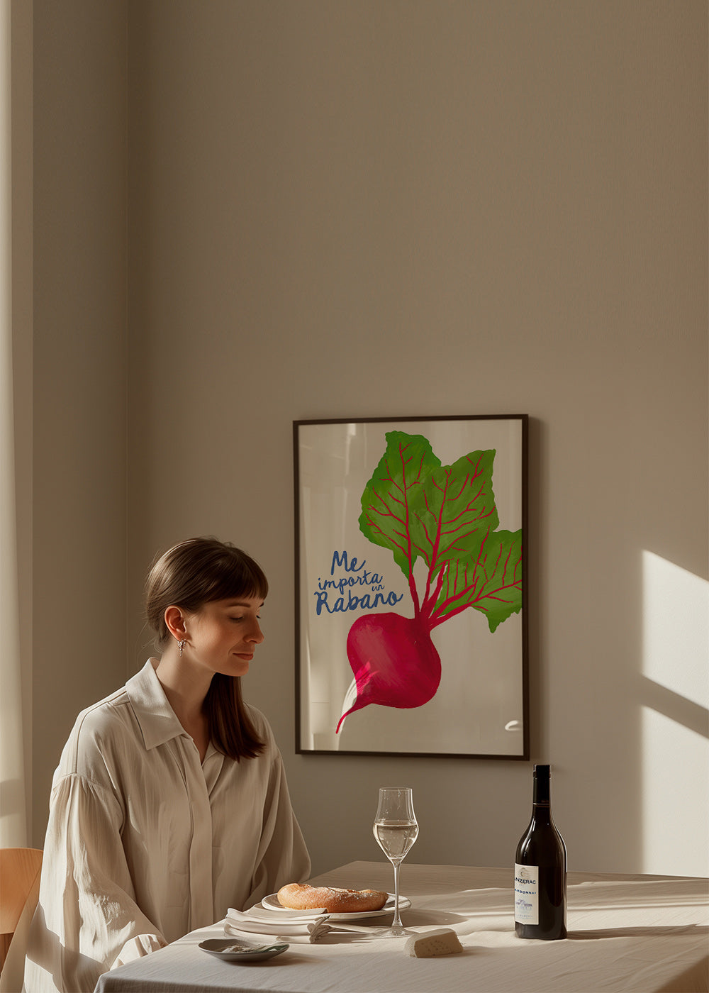 Keuken kunst illustratie van radijs