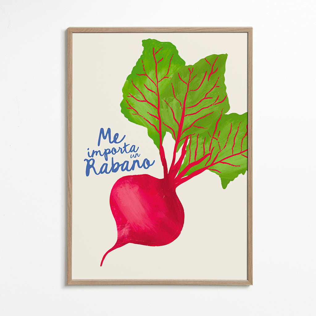 Keuken kunst illustratie van radijs