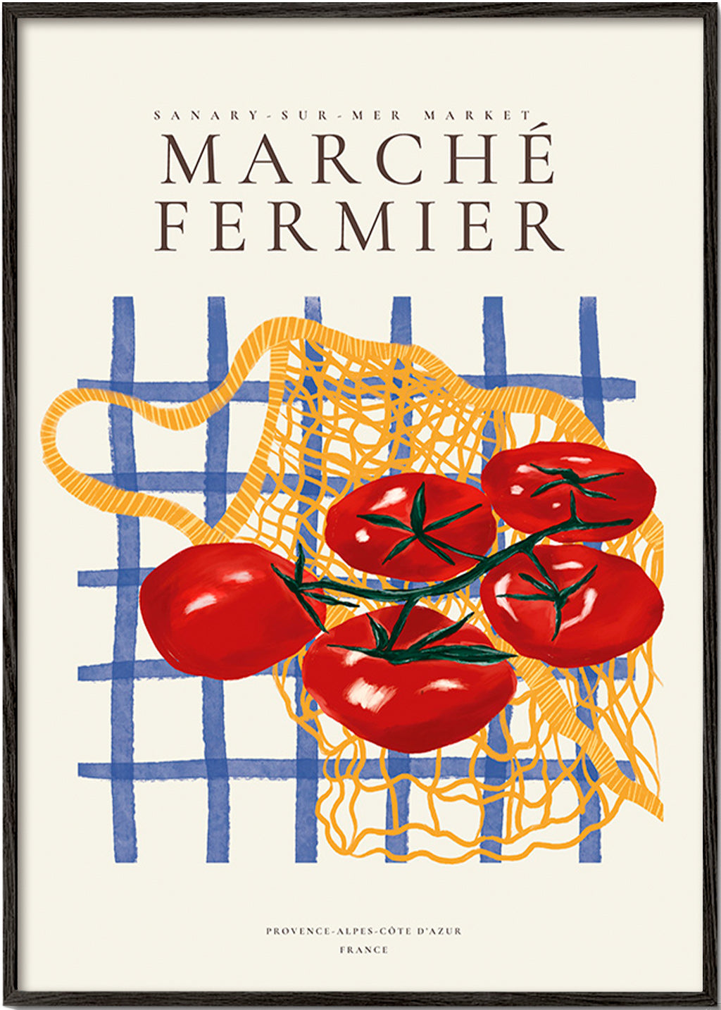 Keuken kunst tomaten in net
