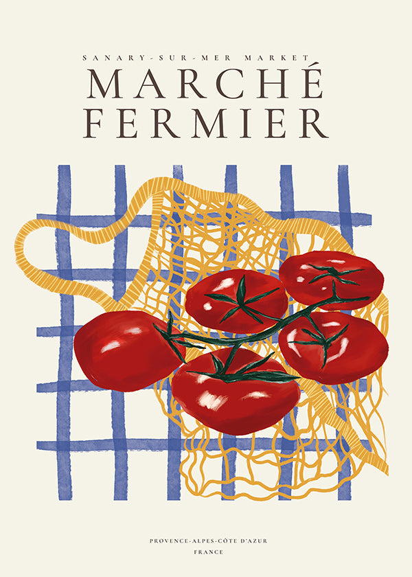 Keuken kunst tomaten in net