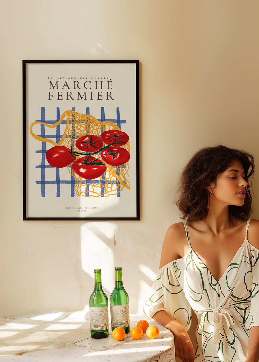 Keuken kunst tomaten in net