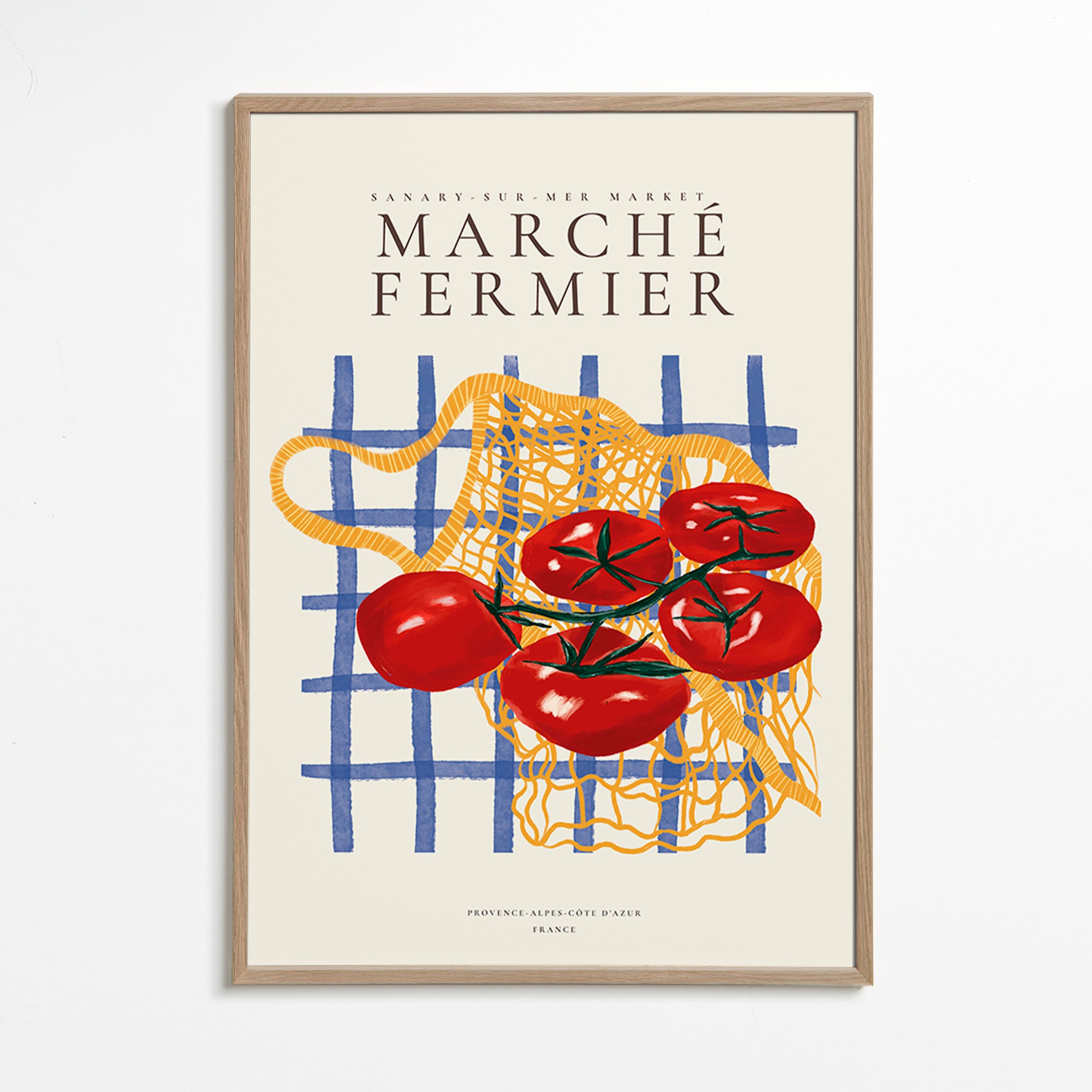 Keuken kunst tomaten in net