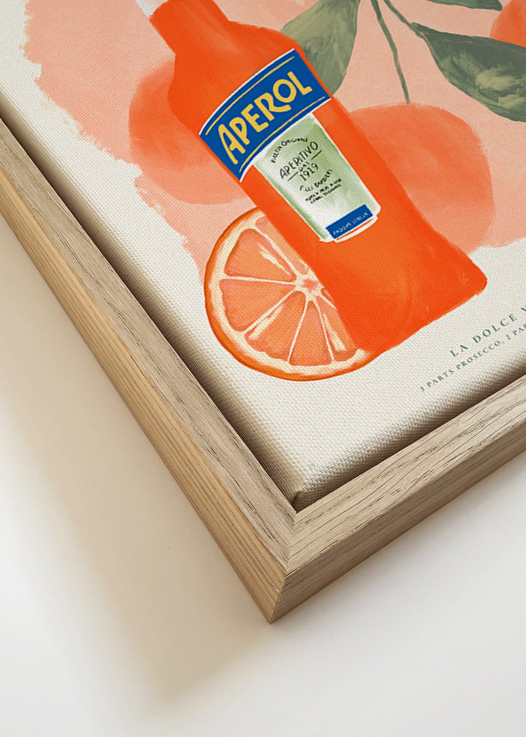 Keuken kunst Aperol Spritz fles met sinaasappels