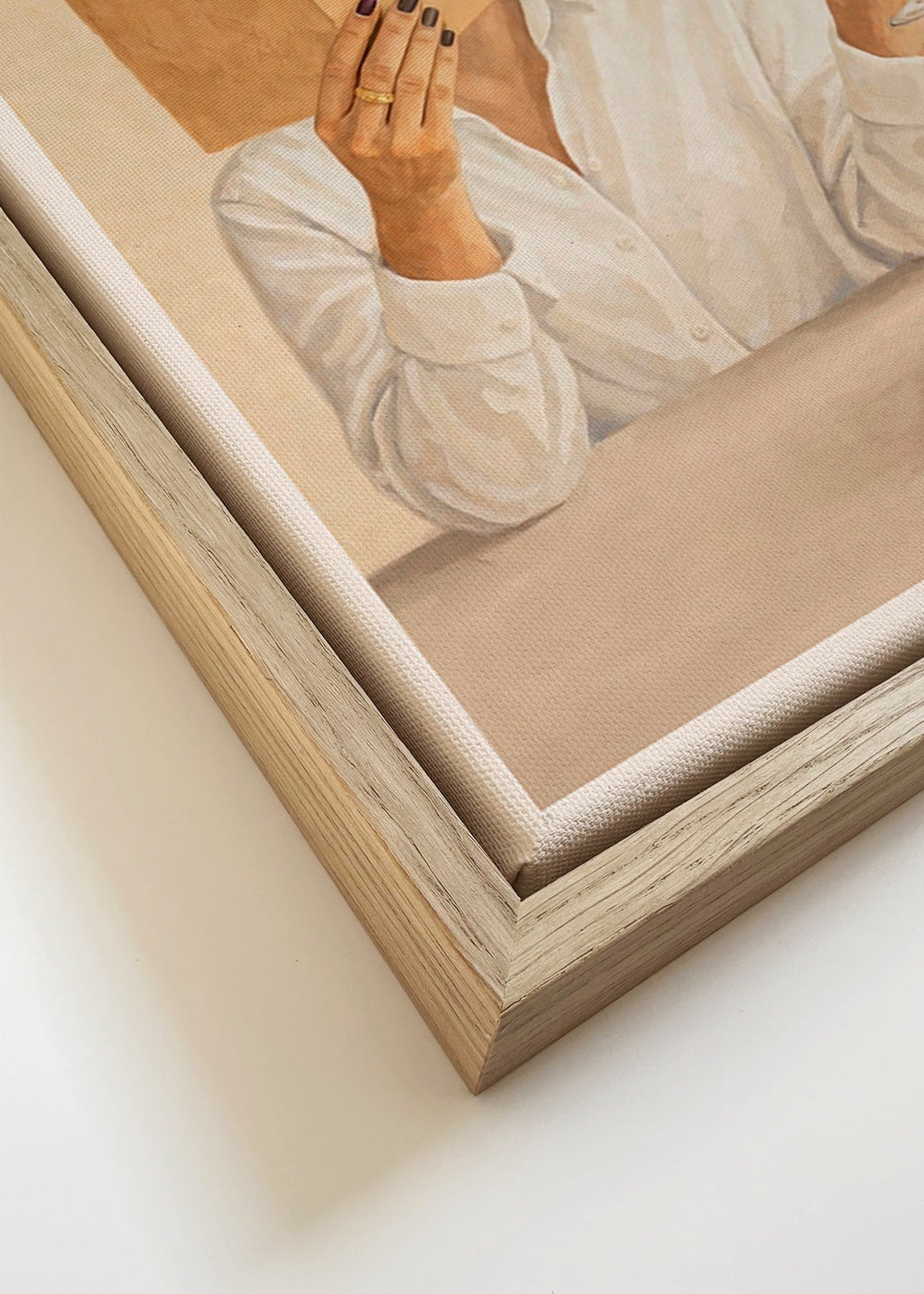 Keuken kunst: vrouw leest met glas wijn