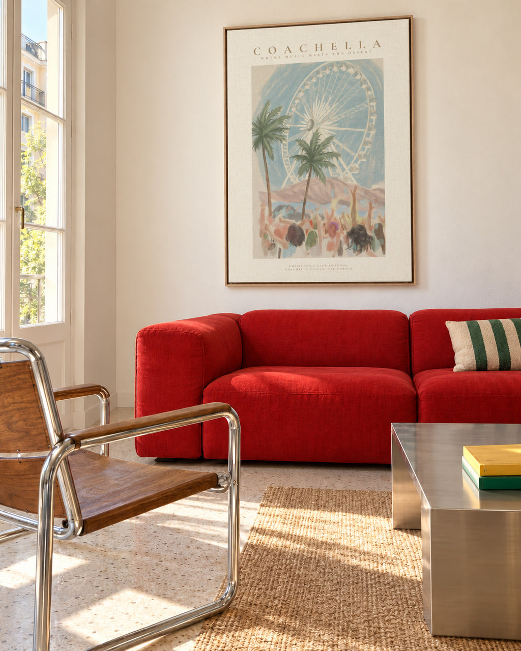 Coachella Valley Music - Framed canvas in an interior