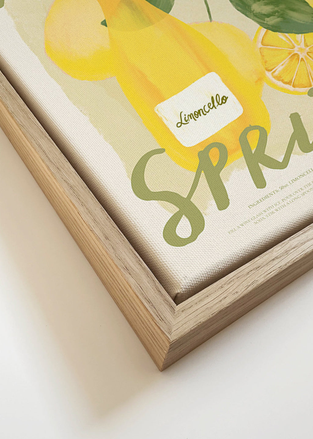 Keuken kunst Limoncello Spritz illustratie