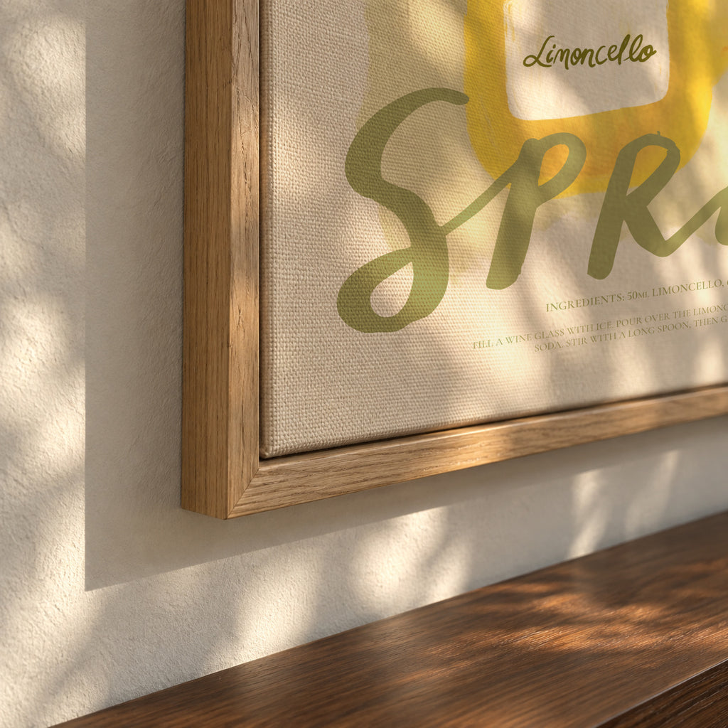 Limoncello Spritz - Framed canvas detail