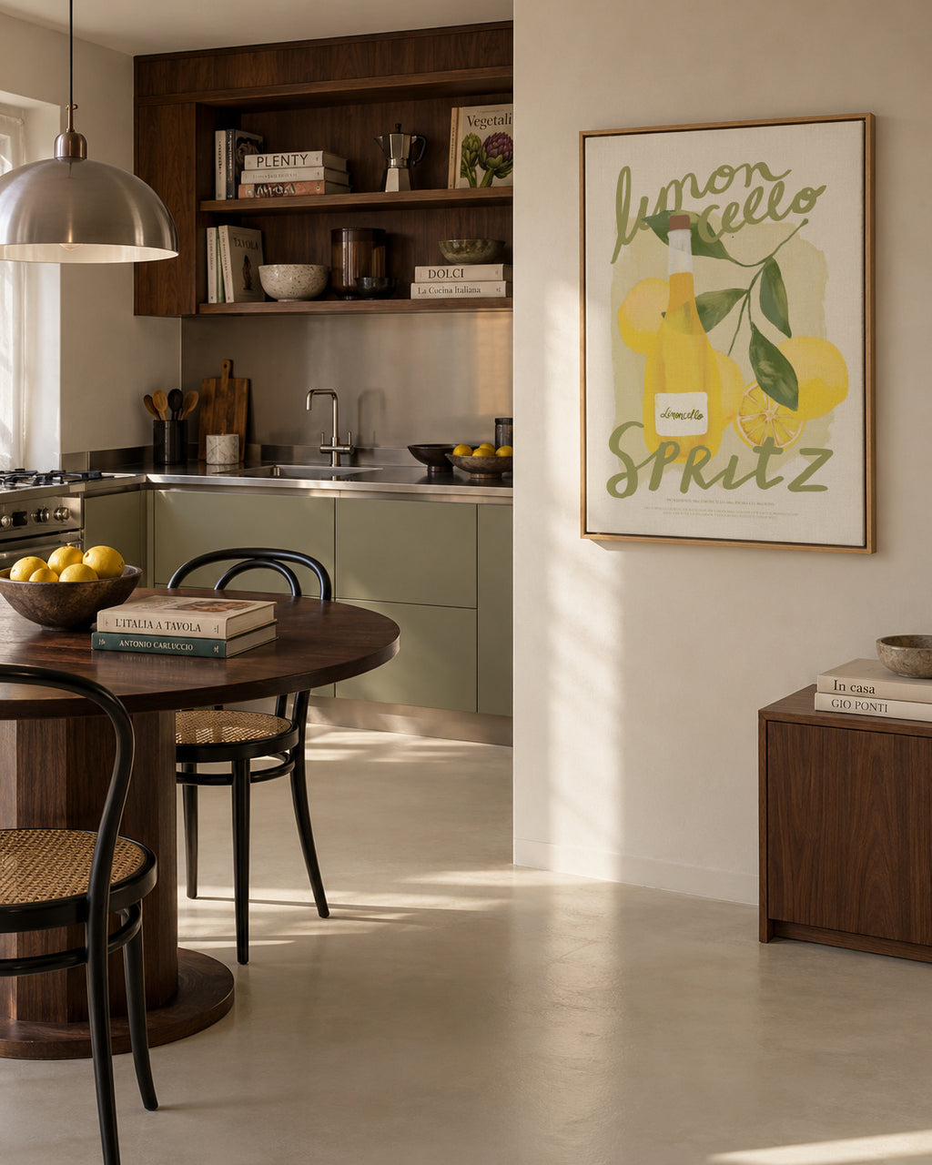 Limoncello Spritz - Framed canvas in an interior