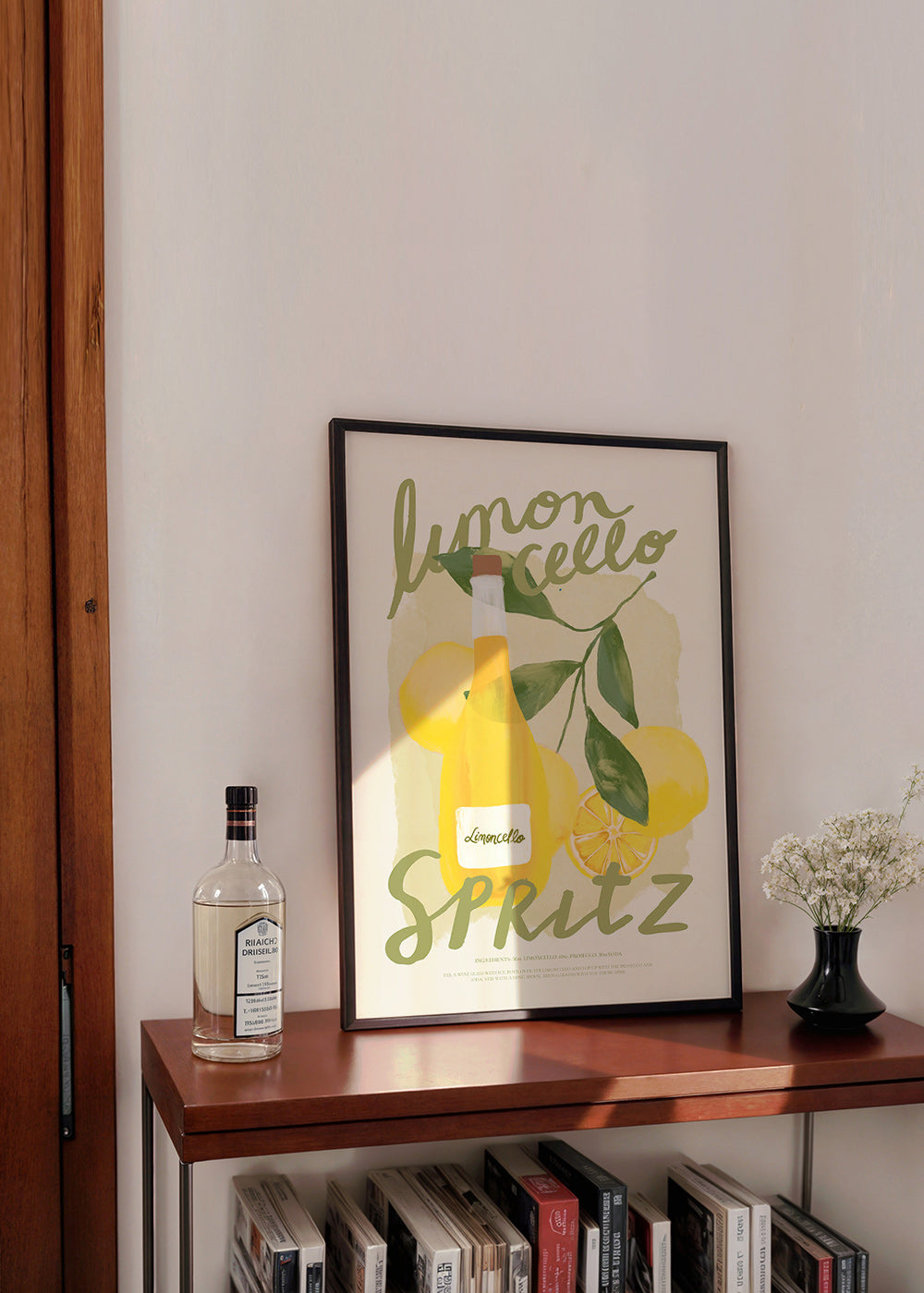 Keuken kunst Limoncello Spritz illustratie