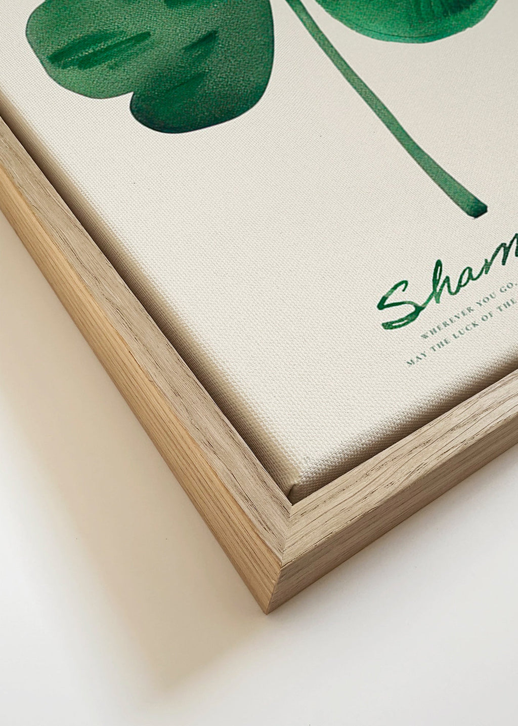 Botanische print Shamrock klaver aquarel