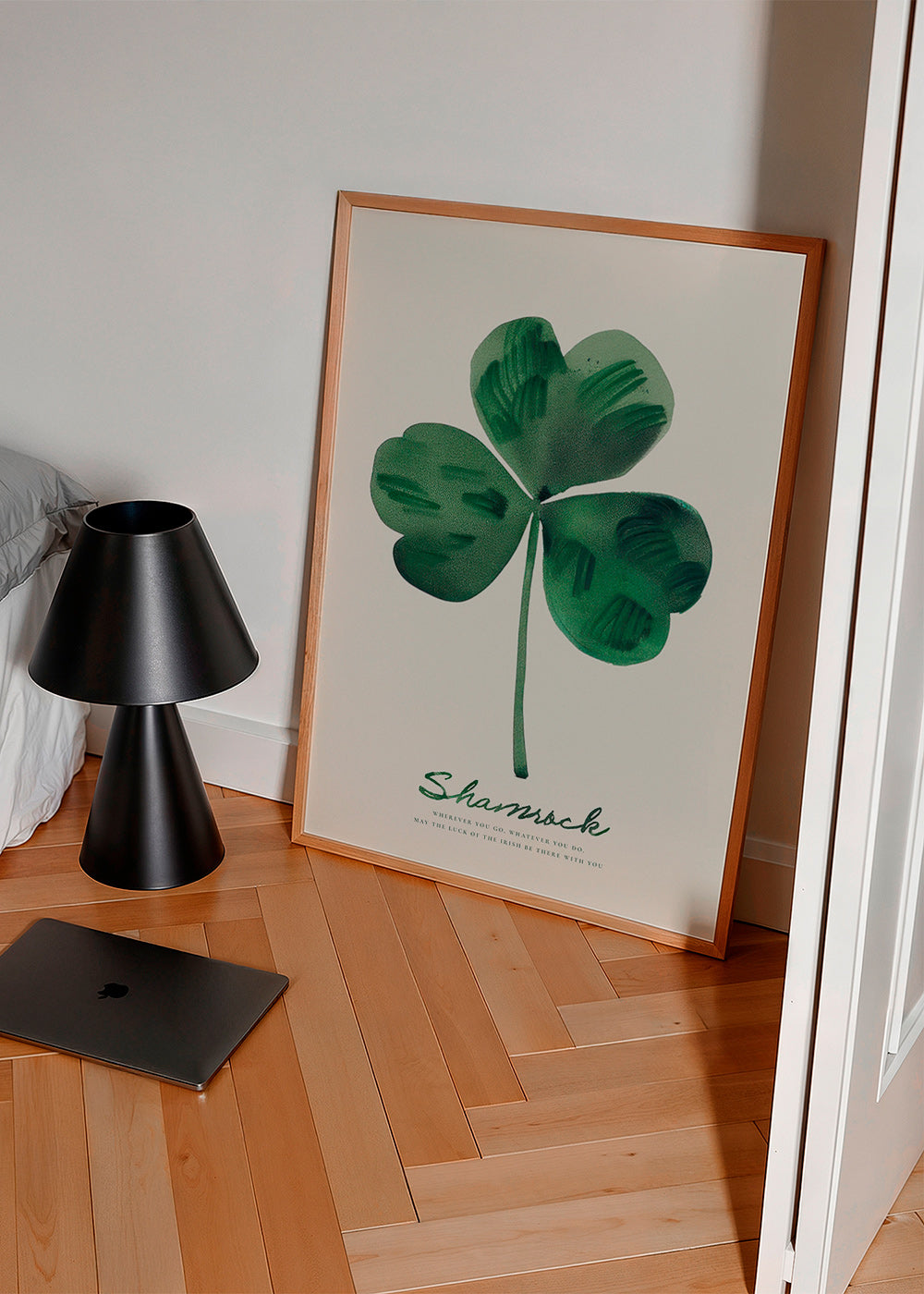 Botanische print Shamrock klaver aquarel