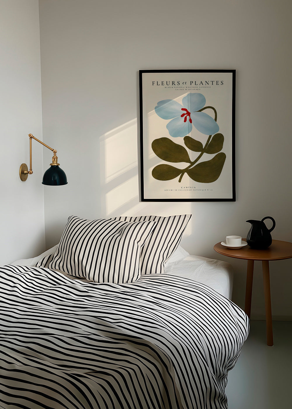 Botanische poster Blauwe camelia