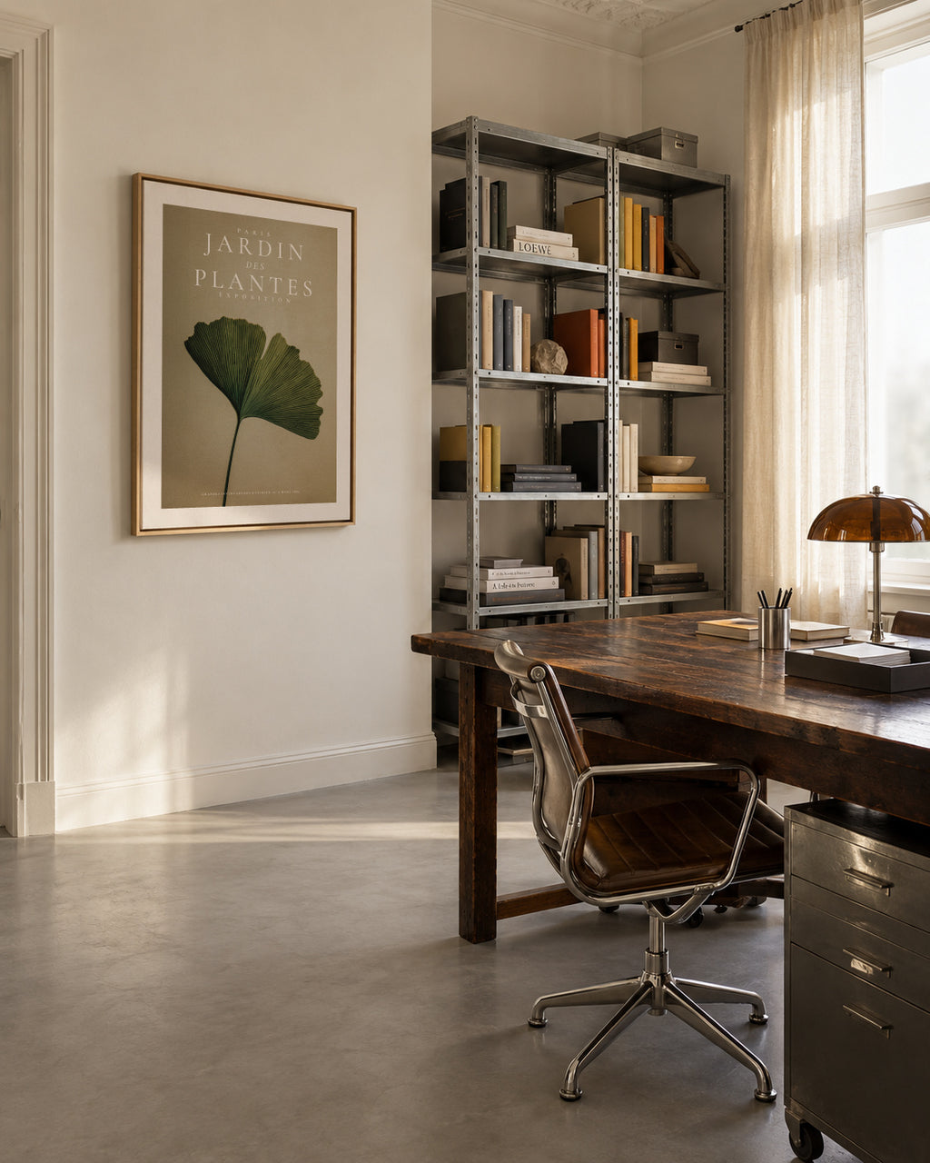 Botanical Reverie - Framed canvas in an interior