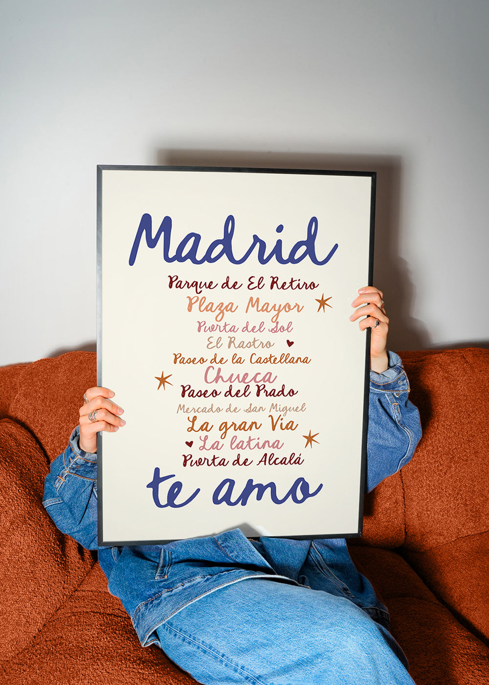 Reisposter Madrid opvallende typografie