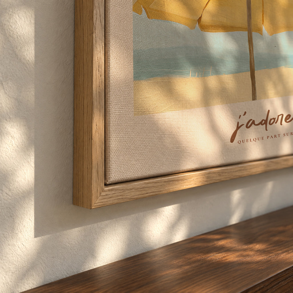 Le été - Framed canvas detail