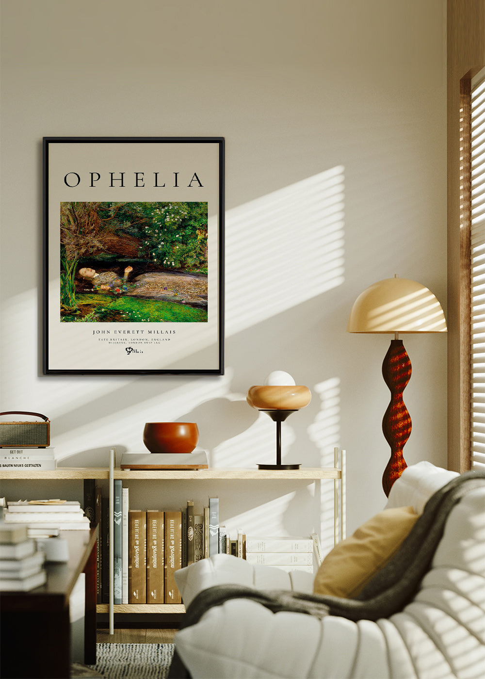 Botanische poster Ophelia bij het water