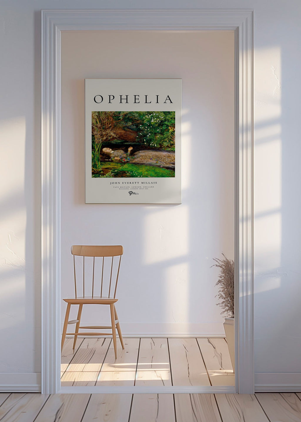 Botanische poster Ophelia bij het water
