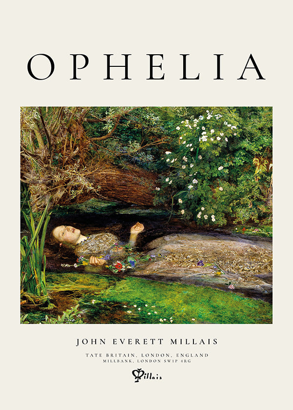 Botanische poster Ophelia bij het water