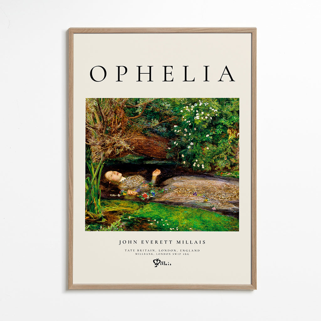 Botanische poster Ophelia bij het water