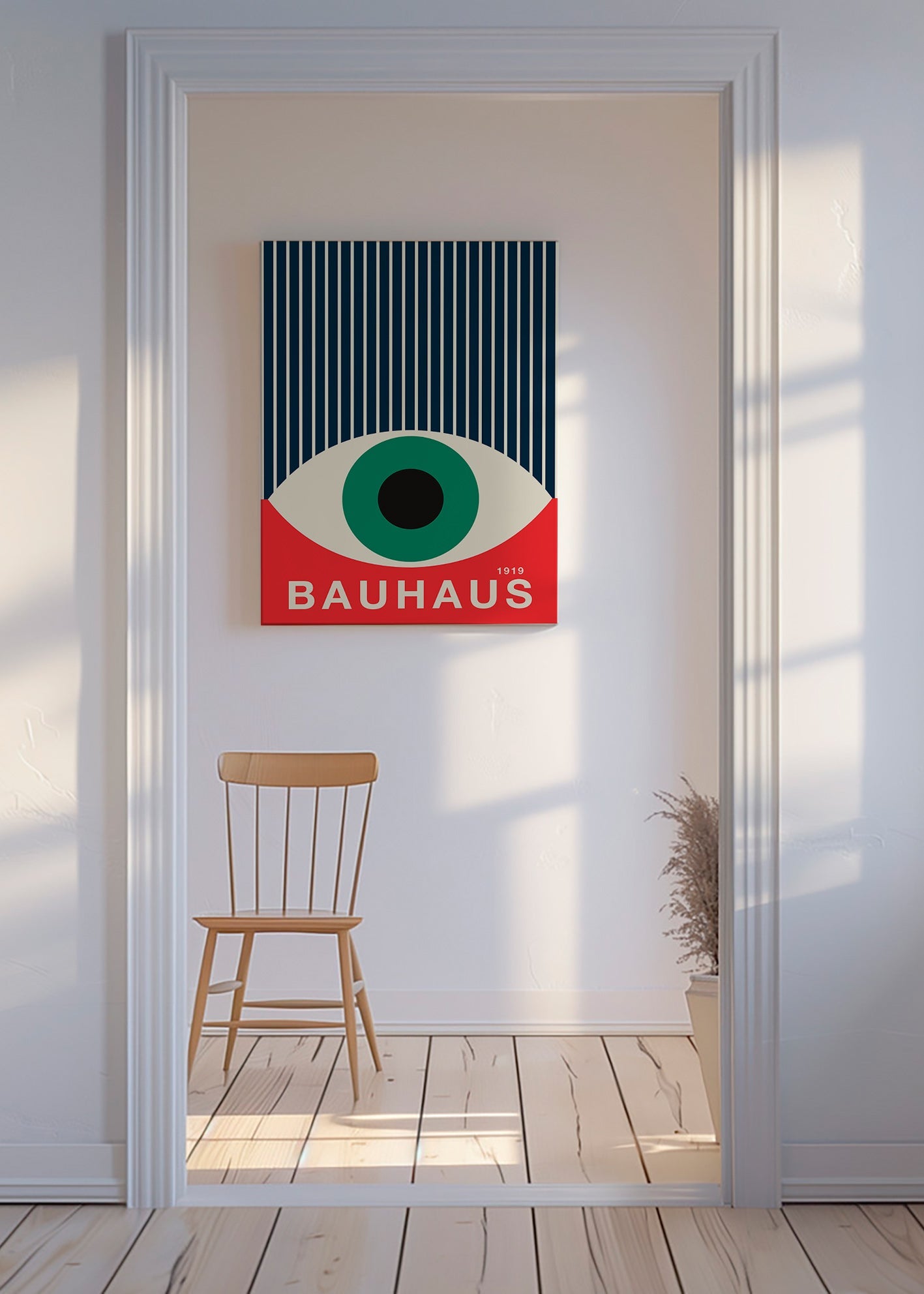 Bauhaus-oog illustratie