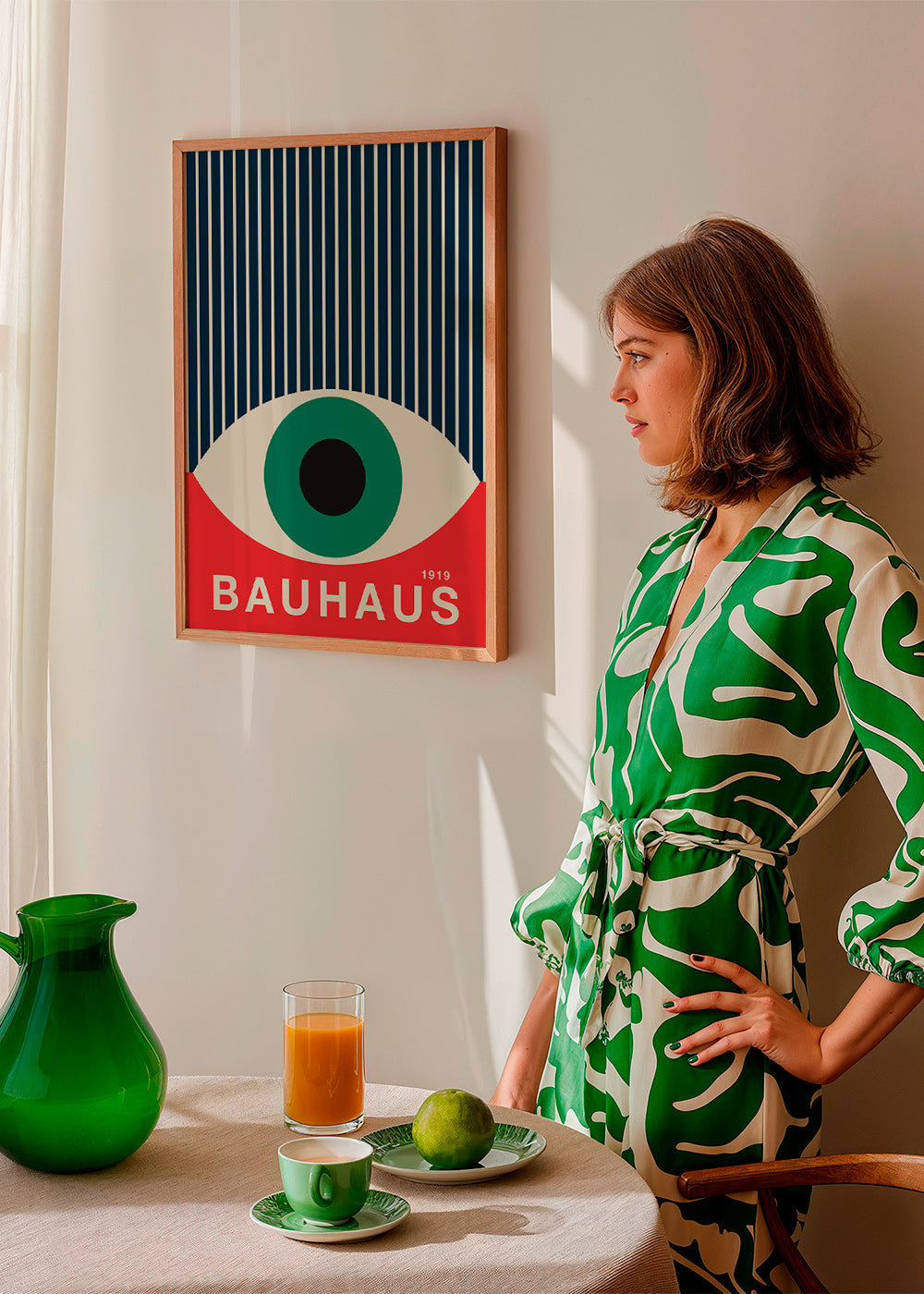 Bauhaus-oog illustratie
