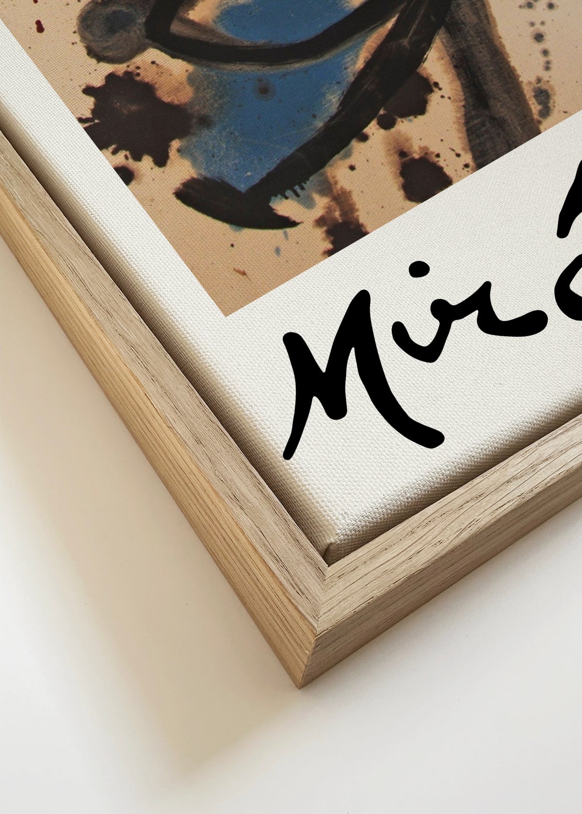 Oiseaux by Joan Miro - Framed canvas detail