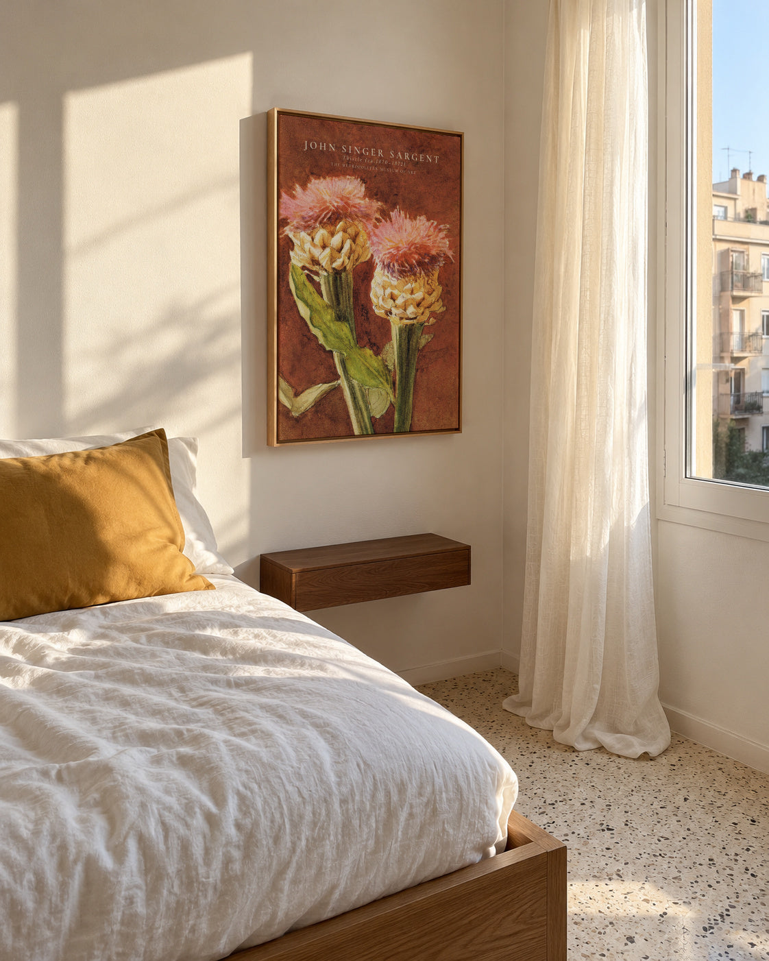 John Singer Sargent Thistle - Framed canvas in an interior
