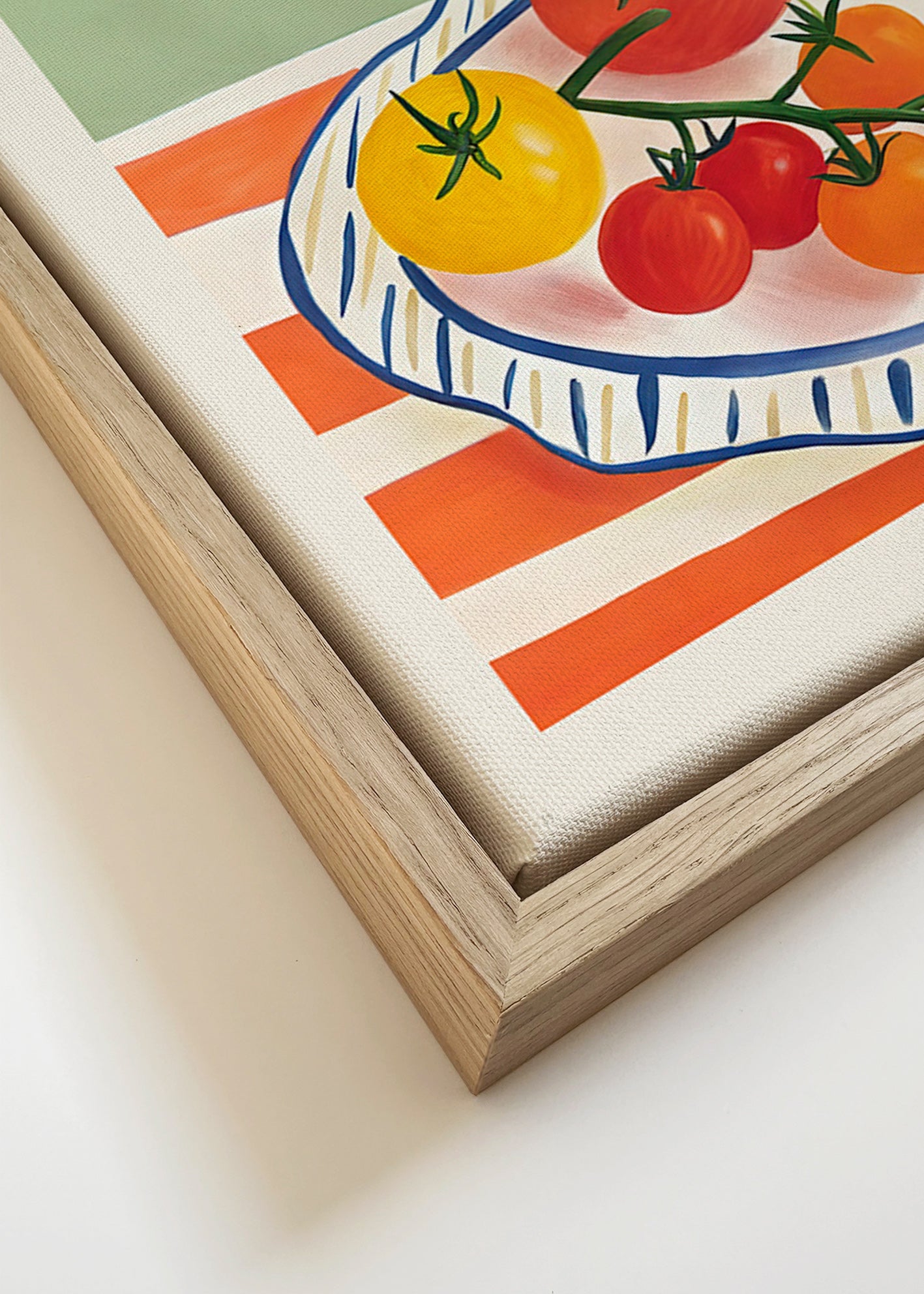Keuken kunst met geïllustreerde tomaten