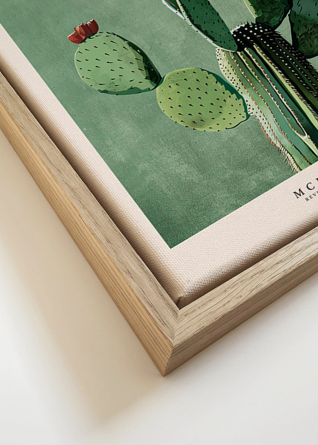 Botanische print Mexico met cactus