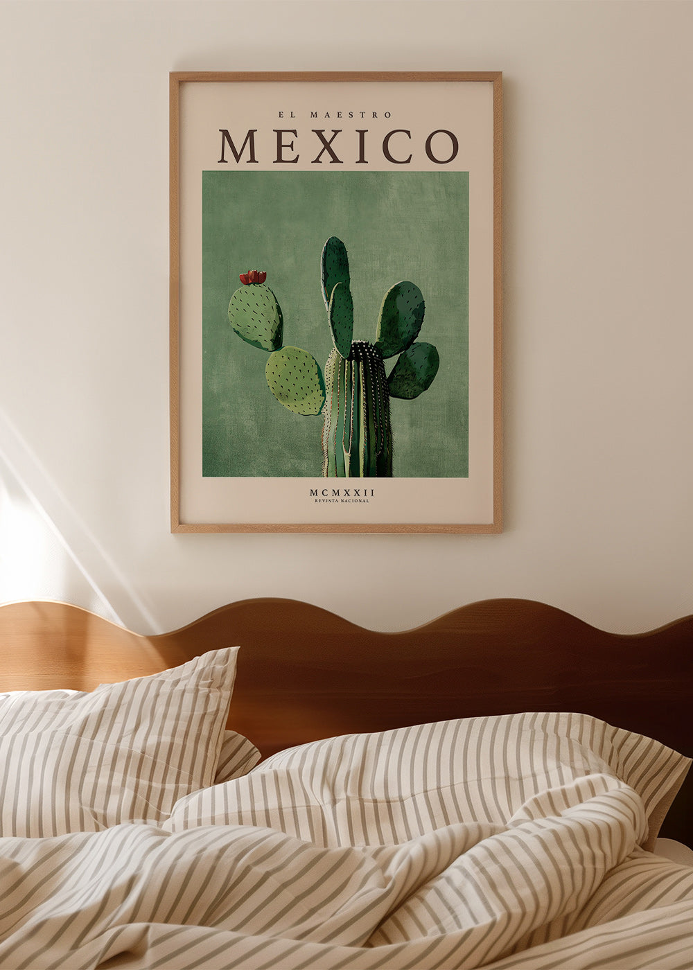 Botanische print Mexico met cactus